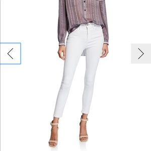 Rag and Bone High Rise Skinny White Denim